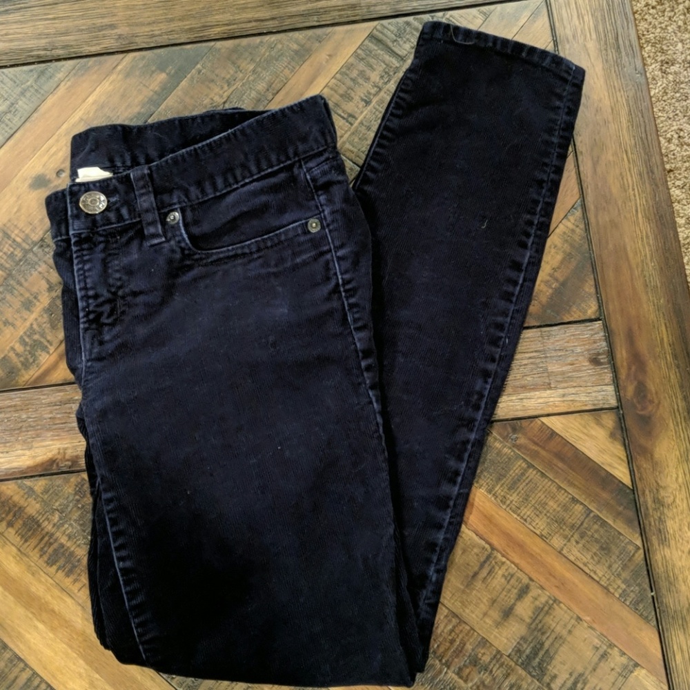 J.CREW Women's Matchstick Corduroy Dark Navy